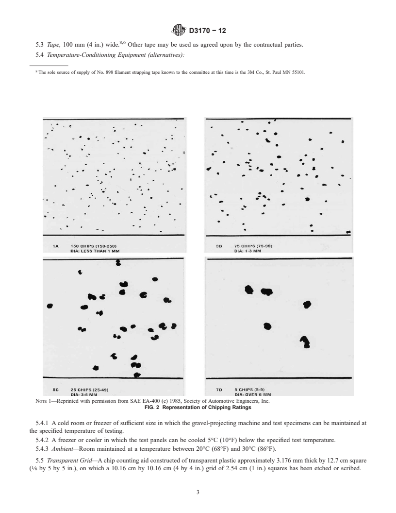 REDLINE ASTM D3170-12 - Standard Test Method for  Chipping Resistance of Coatings