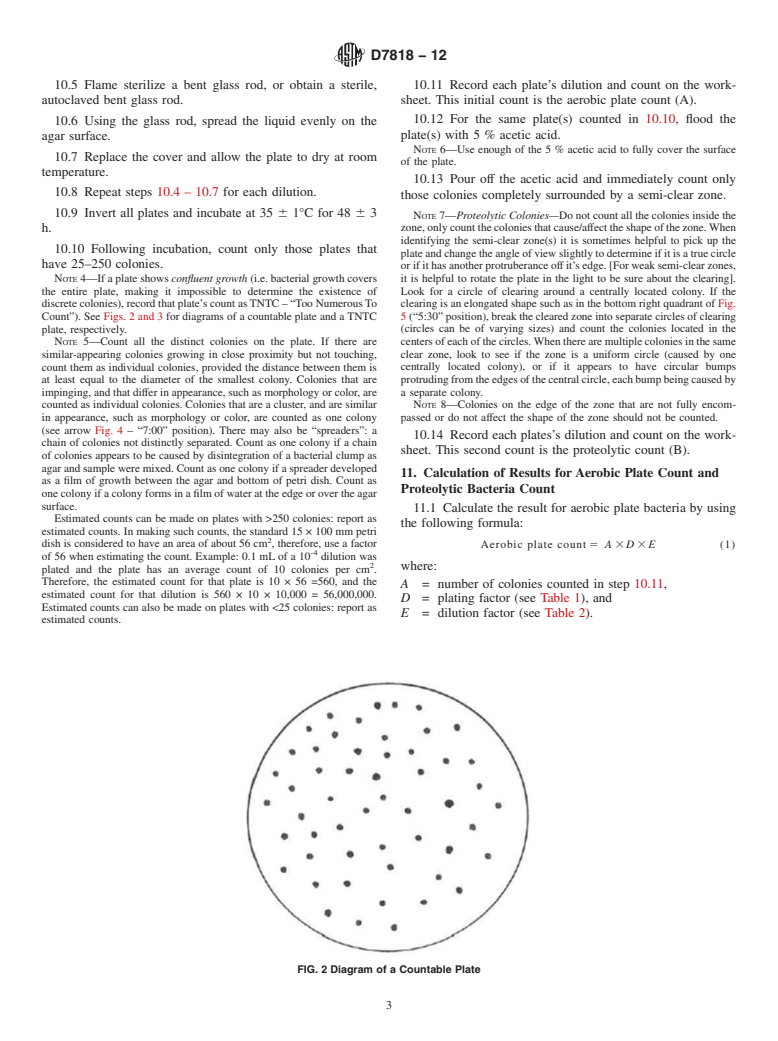 ASTM D7818-12 - Standard Test Method for Enumeration of  Proteolytic Bacteria in Fresh (Uncured) Hides  and Skins