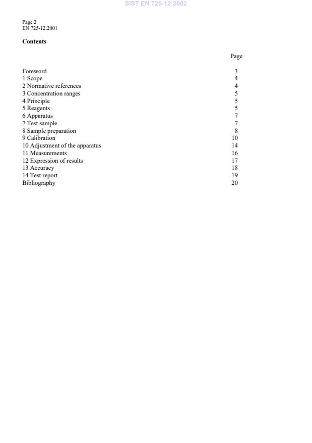 EN 725-12:2001 EN 725-12:2002 - Page 4 preview