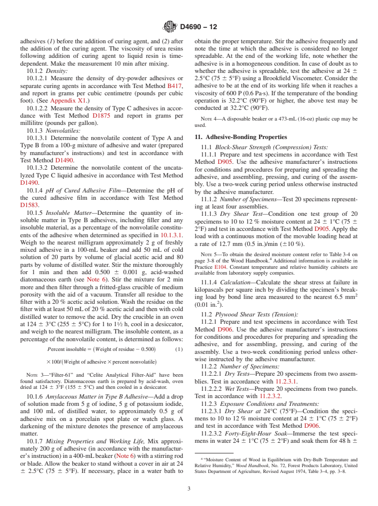 ASTM D4690-12 - Standard Specification for  Urea-Formaldehyde Resin Adhesives