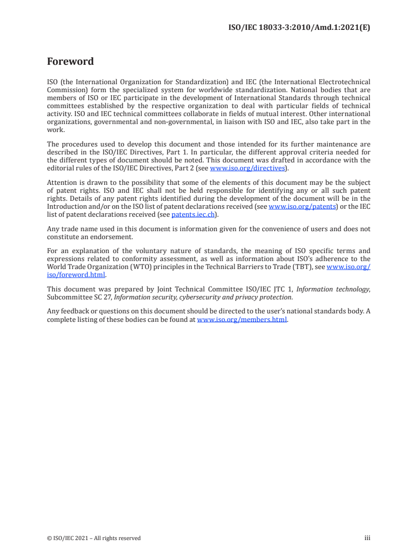 ISO/IEC 18033-3:2010/Amd 1:2021 - Information technology — Security techniques — Encryption algorithms — Part 3: Block ciphers — Amendment 1: SM4
Released:6/22/2021