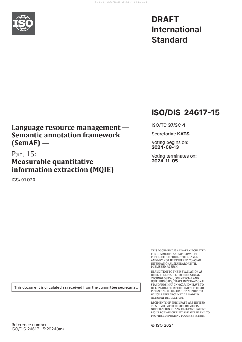 ISO/DIS 24617-15:2024 - BARVE
