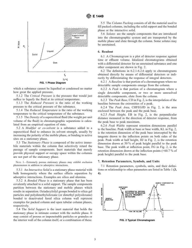 ASTM E1449-92(2000) - Standard Guide for Supercritical Fluid Chromatography Terms and Relationships