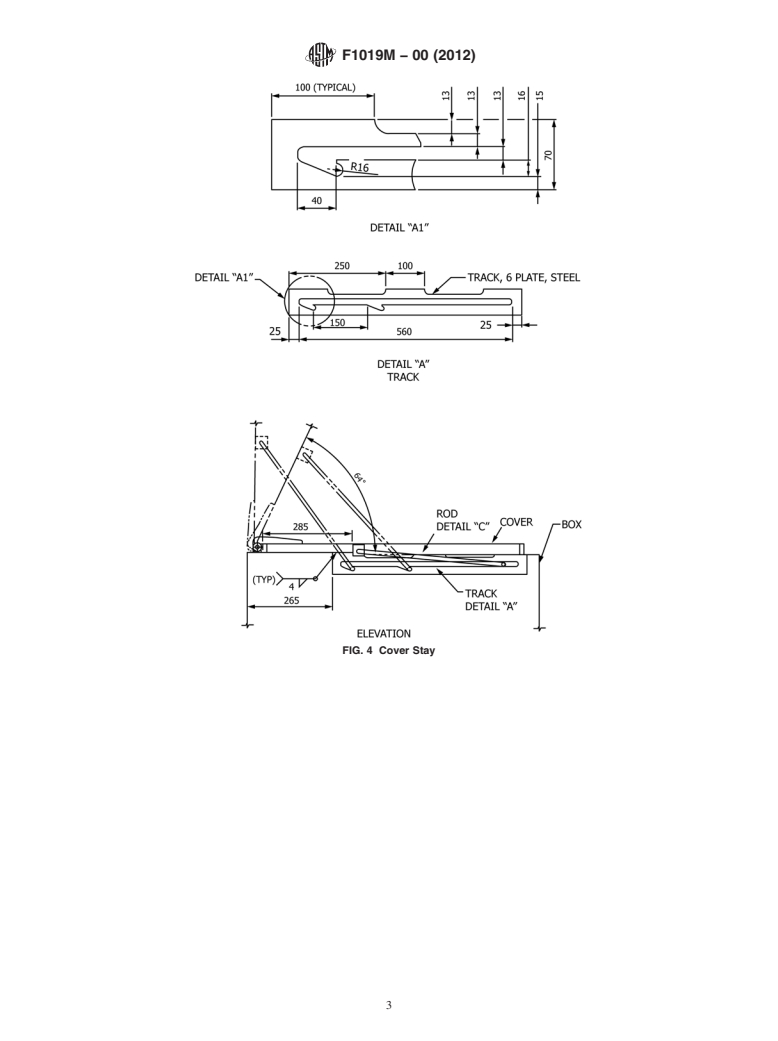 ASTM F1019M-00(2012) - Standard Specification for  Steel Deck Gear Stowage Box [Metric]