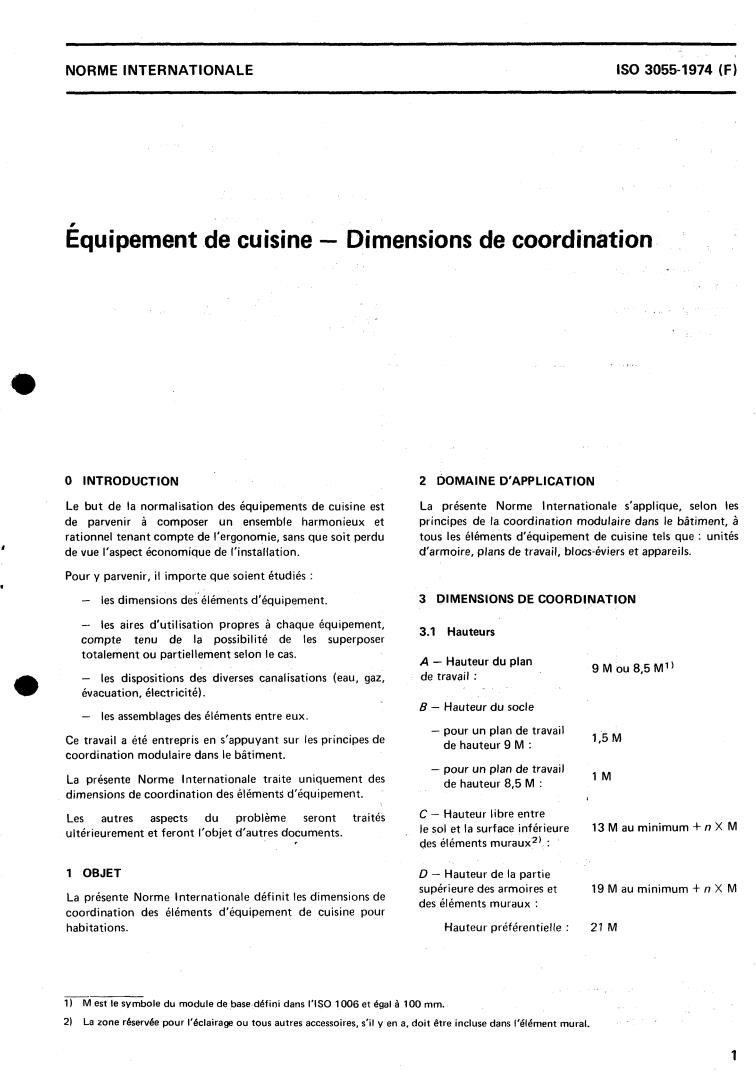 ISO 3055:1974 - Kitchen equipment — Co-ordinating sizes
Released:11/1/1974
