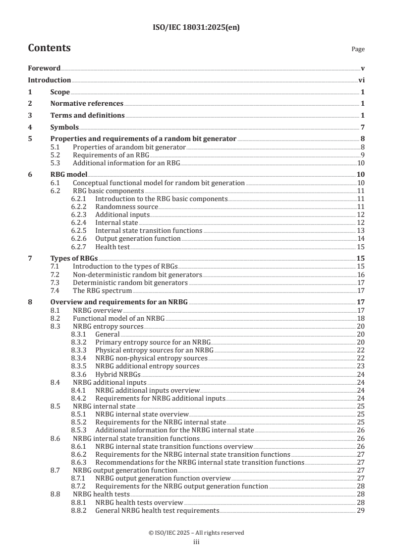 ISO/IEC 18031:2025 - Information technology — Security techniques — Random bit generation
Released:3. 02. 2025