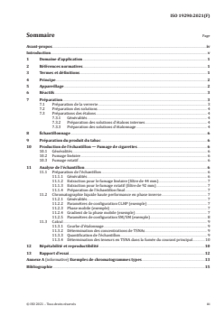ISO 19290:2021 - Cigarettes — Dosage des nitrosamines spécifiques du tabac dans le courant principal de fumée de cigarette — Méthode par CL-SM/SM
Released:2/3/2021 - Page 3 preview