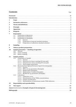 ISO 19290:2021 - Cigarettes — Determination of tobacco specific nitrosamines in mainstream cigarette smoke — Method using LC-MS/MS
Released:2/3/2021 - Page 3 preview