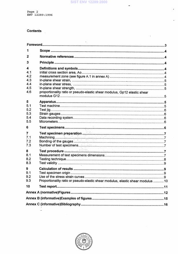 ENV 12289:1996 ENV 12289:2000 - Page 4 preview