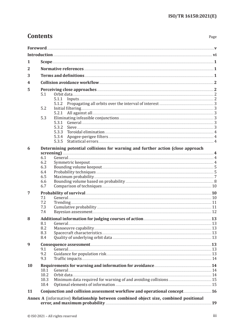 ISO/TR 16158:2021 - Space systems — Avoiding collisions among orbiting objects
Released:10/5/2021