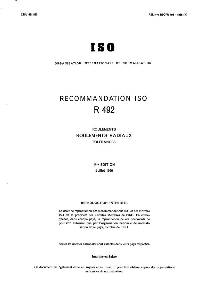 ISO/R 492:1966 - Title missing - Legacy paper document
Released:1/1/1966