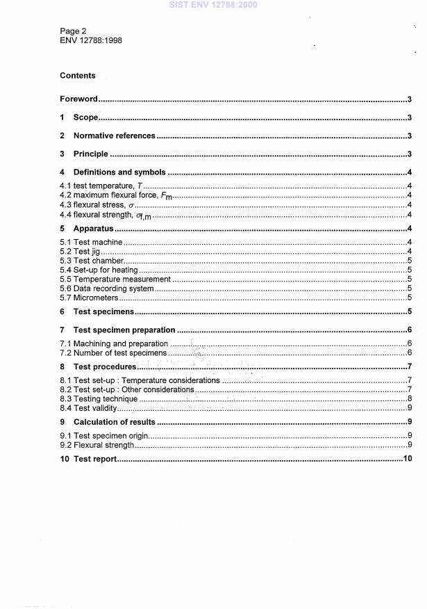 ENV 12788:1998 ENV 12788:2000 - Page 4 preview