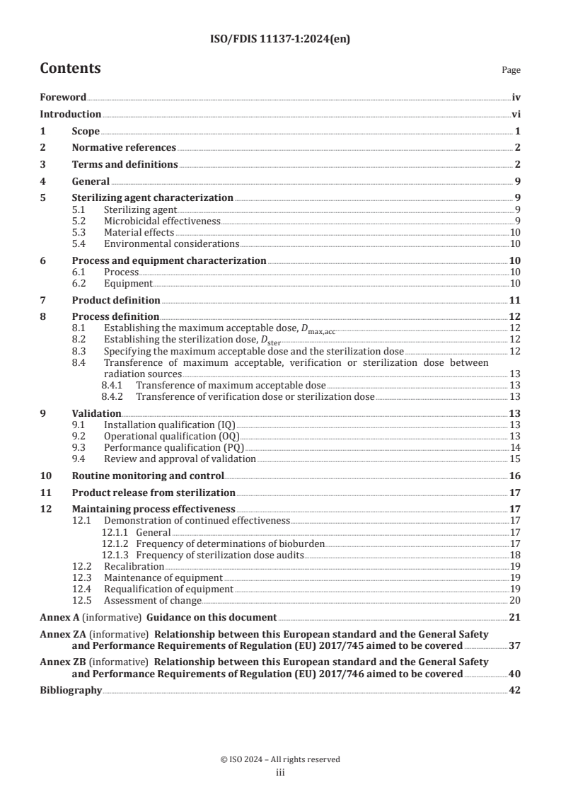 ISO/FDIS 11137-1 - Sterilization of health care products — Radiation — Part 1: Requirements for the development, validation and routine control of a sterilization process for medical devices
Released:12/10/2024