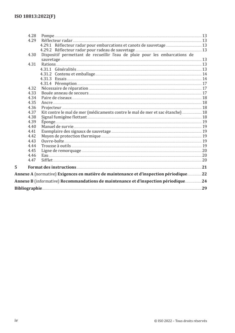 ISO 18813:2022 ISO 18813:2022 - Ships and marine technology — Survival equipment for survival craft and rescue boats
Released:6. 10. 2022 - Page 4 preview