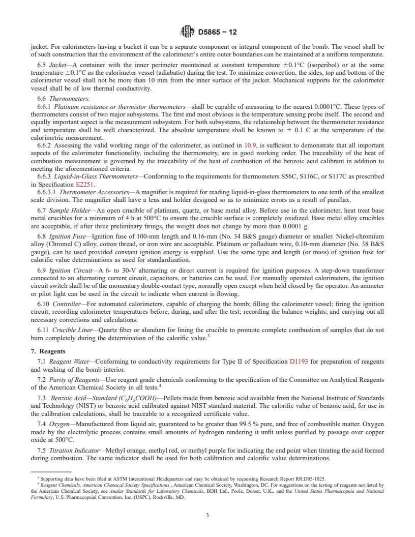 REDLINE ASTM D5865-12 - Standard Test Method for  Gross Calorific Value of Coal and Coke