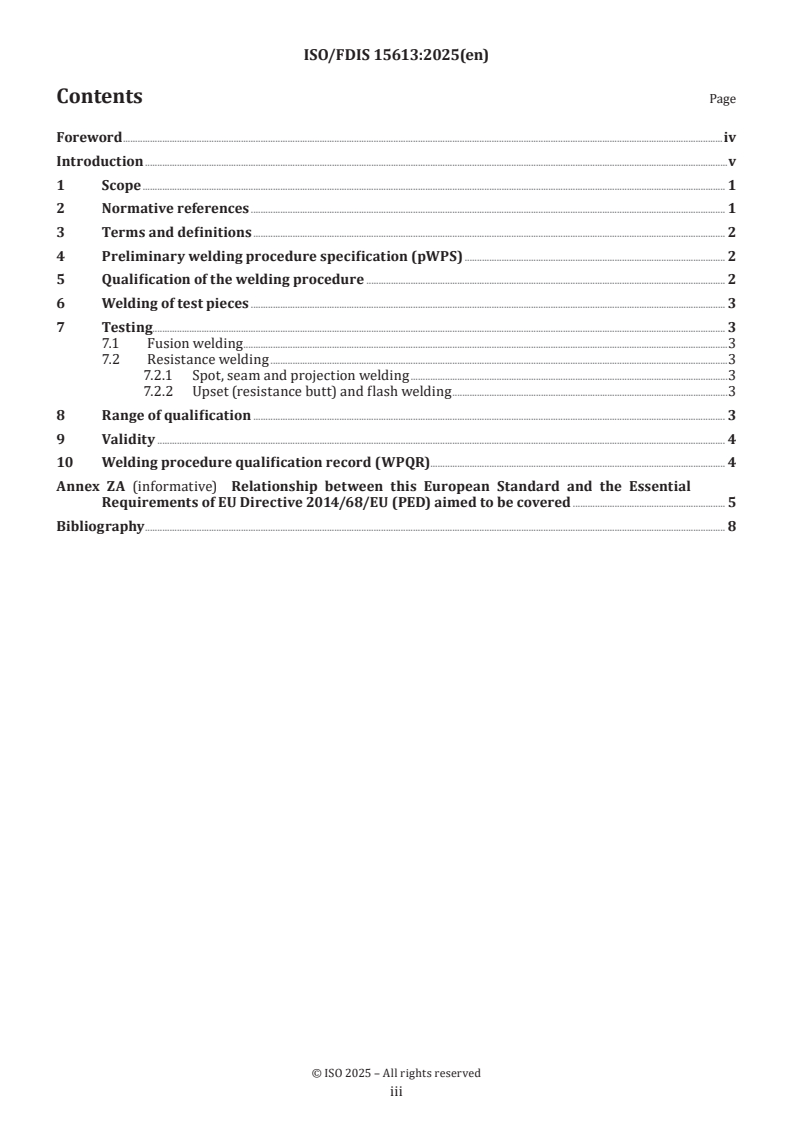 ISO/FDIS 15613 - Specification and qualification of welding procedures for metallic materials — Qualification based on a pre-production welding test
Released:7. 05. 2025
