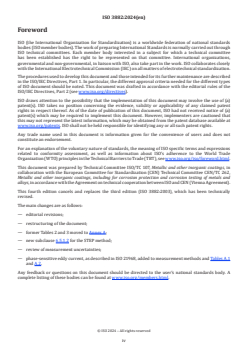 ISO 3882:2024 - Metallic and other inorganic coatings — Review of methods of measurement of thickness
Released:10. 01. 2024 - Page 4 preview