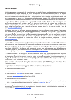 ISO 3882:2024 - Revêtements métalliques et autres revêtements inorganiques — Revue des méthodes de mesurage de l’épaisseur
Released:10. 01. 2024 - Page 4 preview
