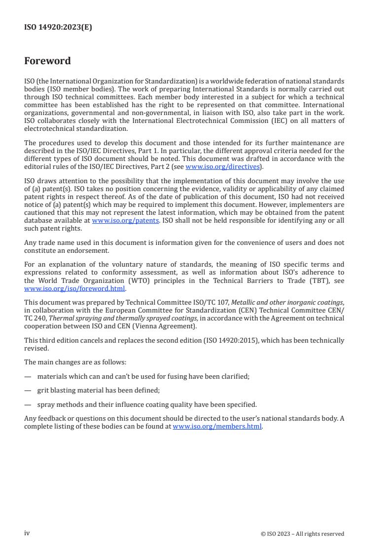 ISO 14920:2023 ISO 14920:2023 - Thermal spraying — Spraying and fusing of self-fluxing alloys
Released:31. 08. 2023 - Page 4 preview