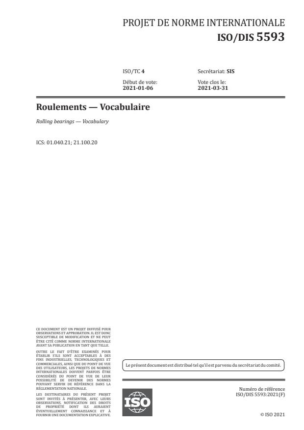 ISO/DIS 5593
