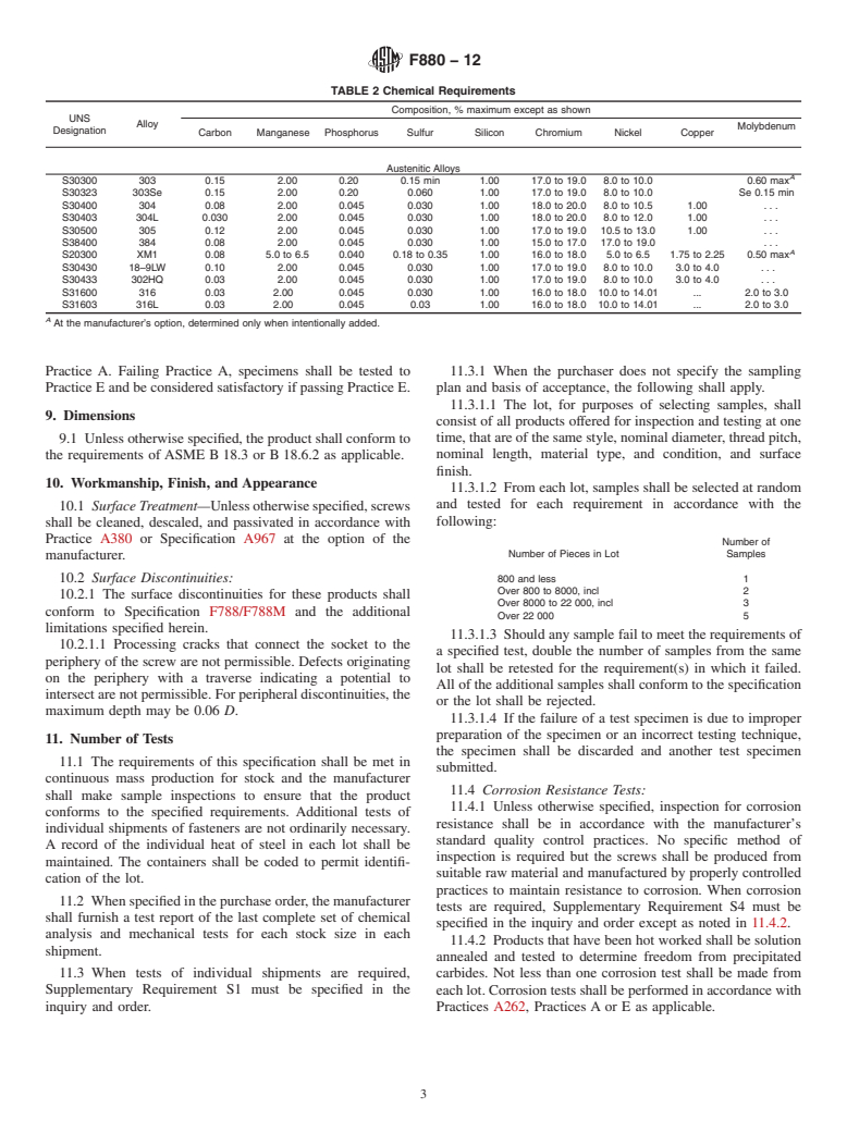 ASTM F880-12 - Standard Specification for Stainless Steel Socket, Square Head, and Slotted Headless-Set Screws