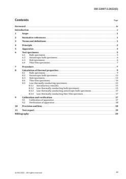 ISO 22007-2:2022 ISO 22007-2:2022 - Plastics — Determination of thermal conductivity and thermal diffusivity — Part 2: Transient plane heat source (hot disc) method
Released:15. 06. 2022 - Page 3 preview