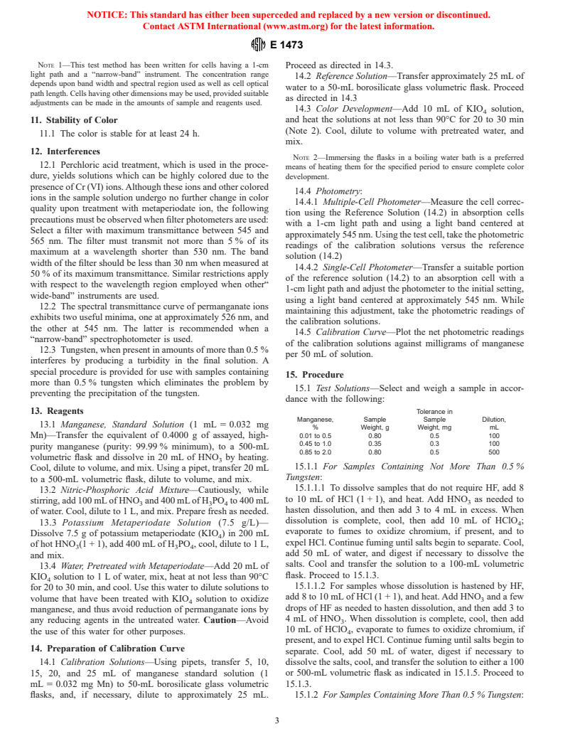 ASTM E1473-94a(1998) - Standard Test Methods for Chemical Analysis of Nickel, Cobalt, and High-Temperature Alloys