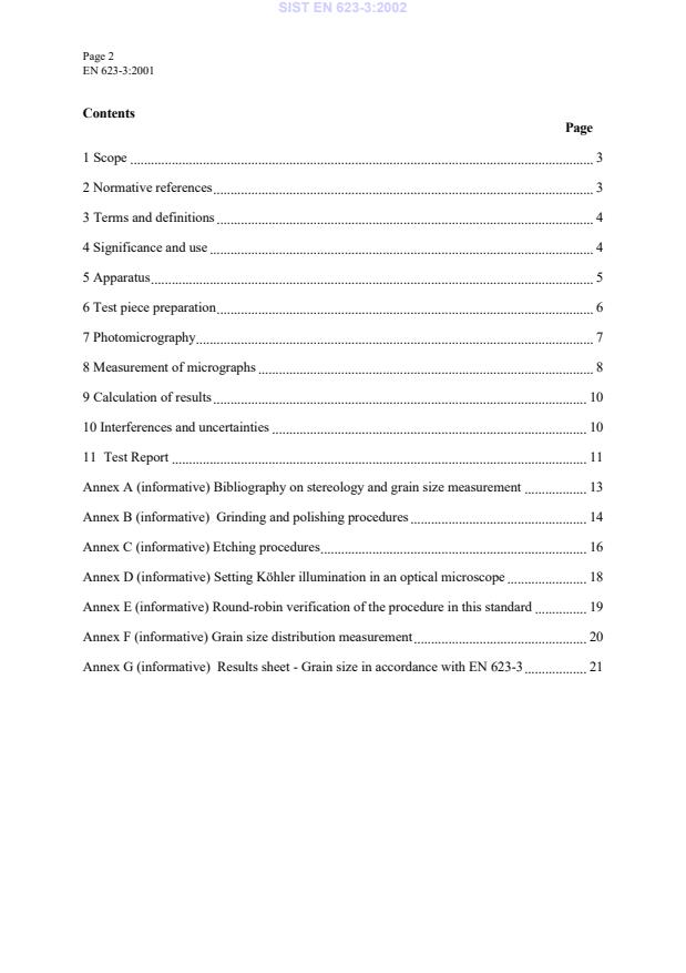 EN 623-3:2001 EN 623-3:2002 - Page 4 preview