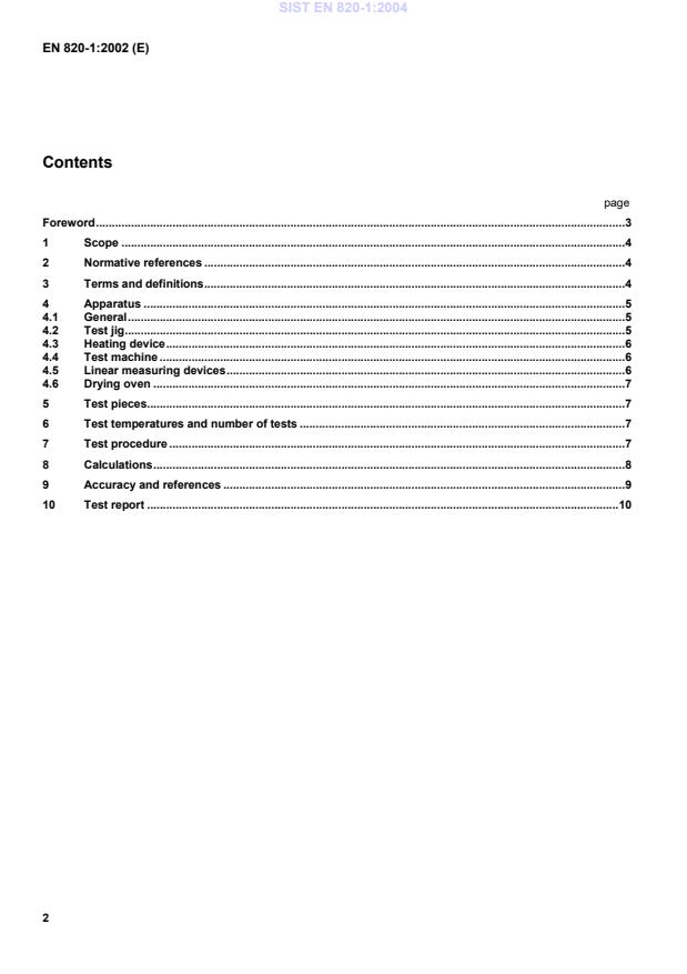SIST EN 820-1:2004 SIST EN 820-1:2004 - Page 4 preview