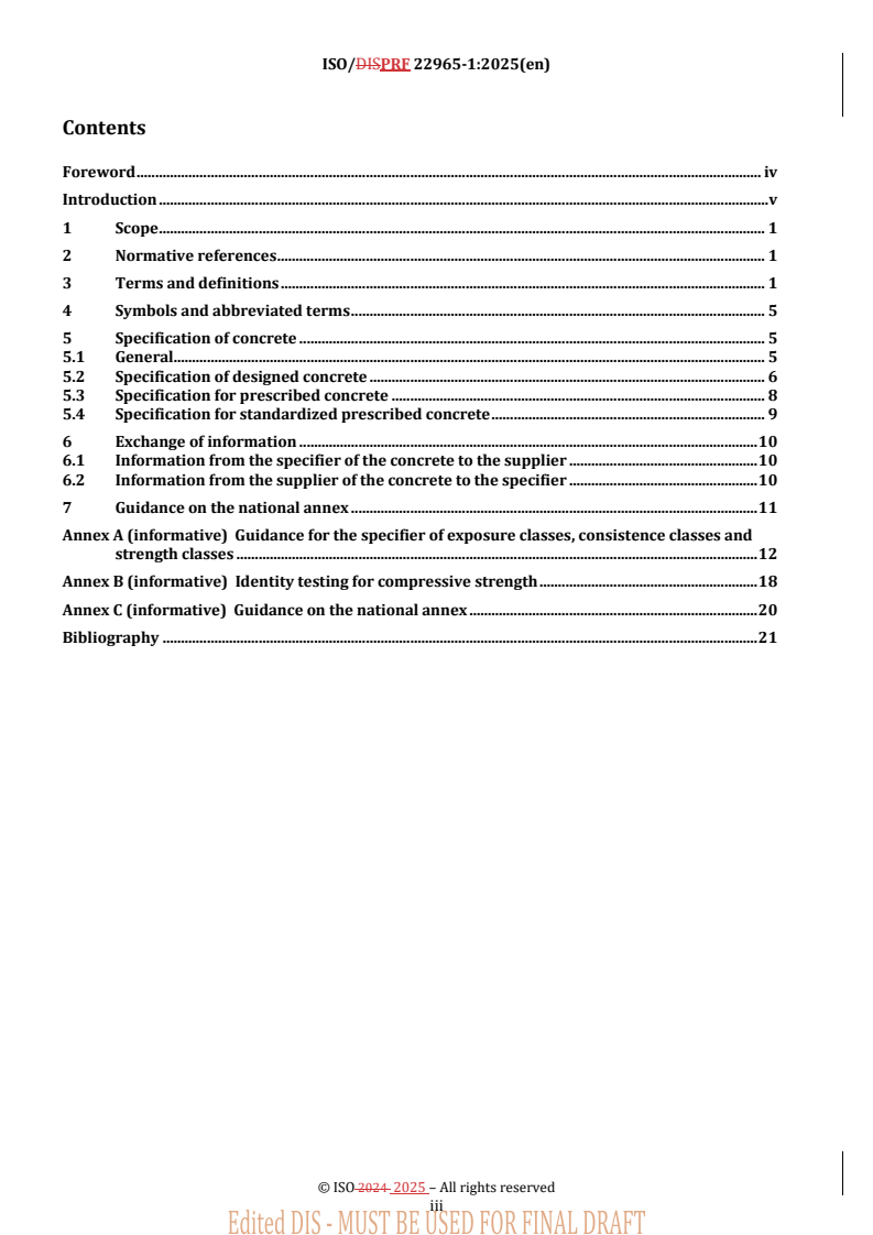 REDLINE ISO/PRF 22965-1 - Concrete — Part 1: Methods of specifying and guidance for the specifier
Released:26. 03. 2025