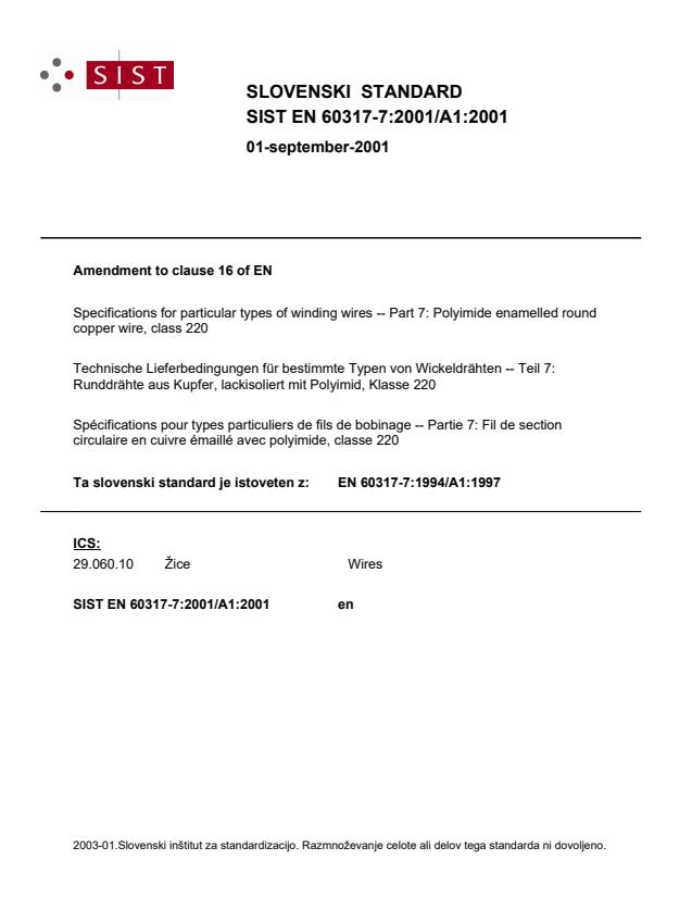 EN 60317-7:2001/A1:2001