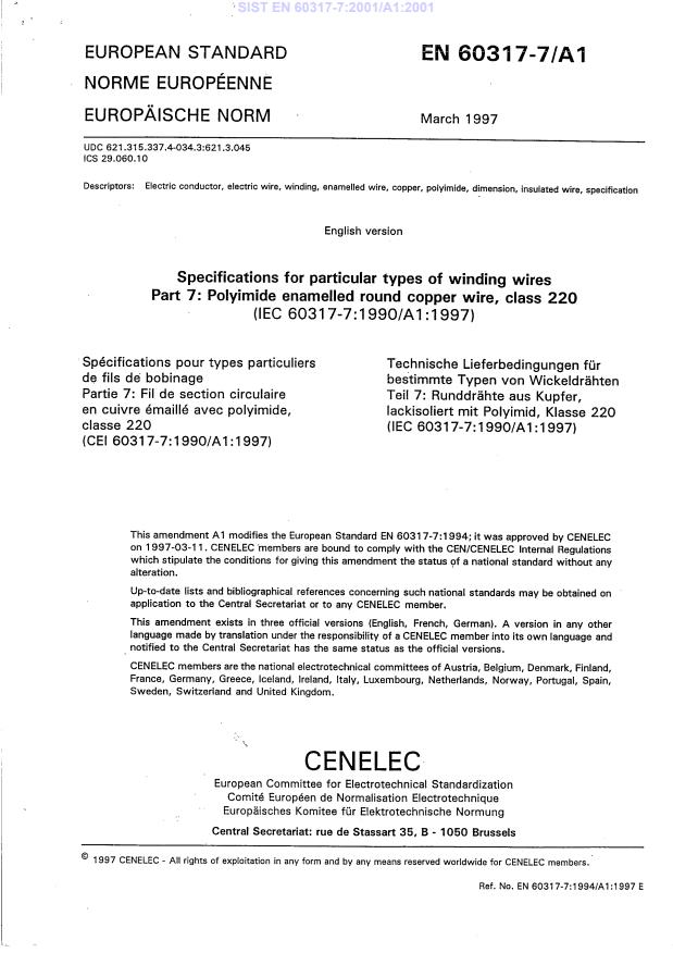 EN 60317-7:2001/A1:2001