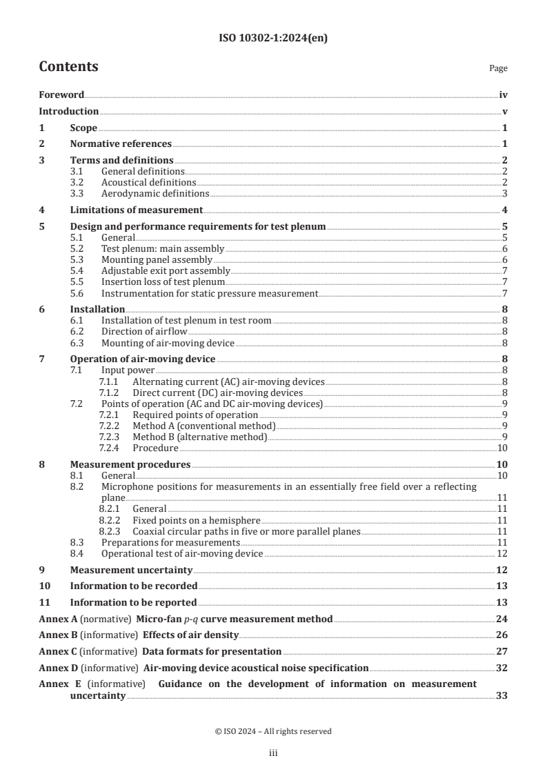 ISO 10302-1:2024 - Acoustics — Measurement of airborne noise emitted and structure-borne vibration induced by small air-moving devices — Part 1: Airborne noise measurement
Released:2. 02. 2024