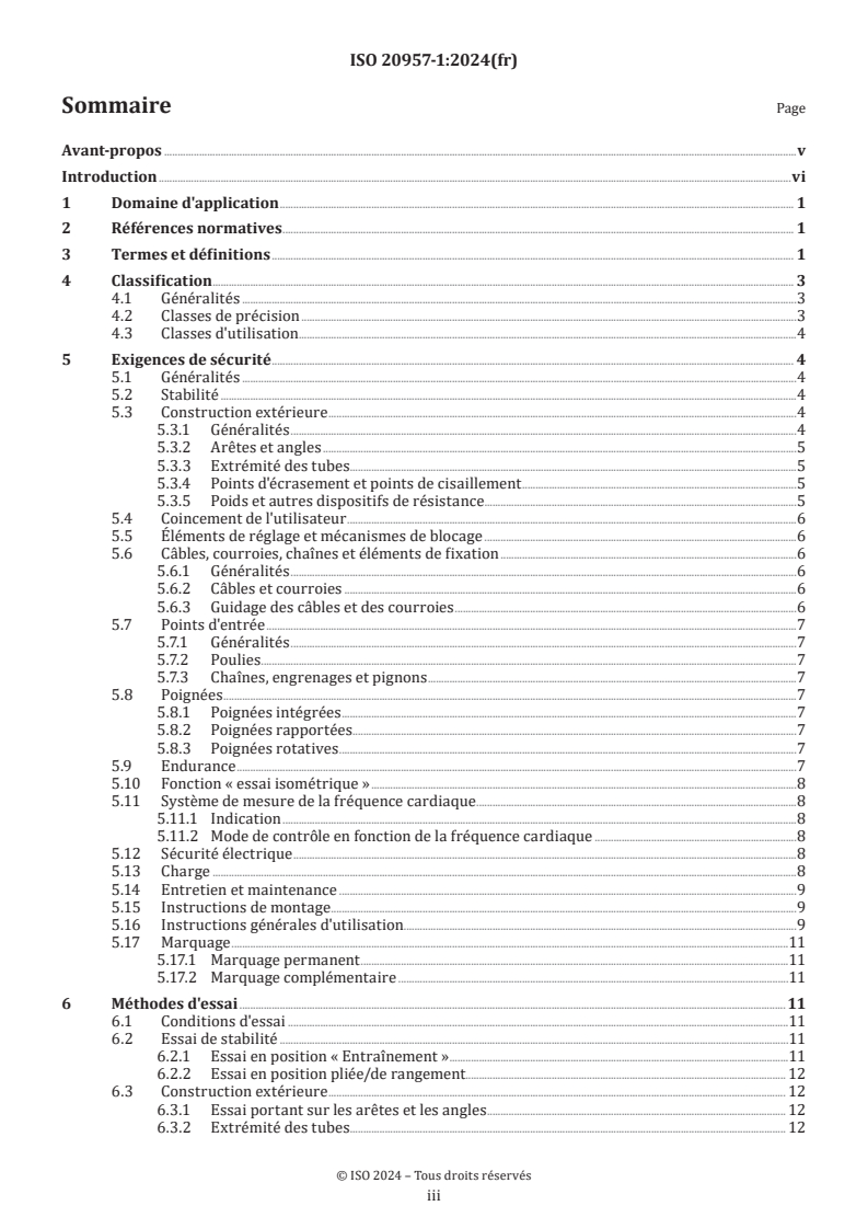 ISO 20957-1:2024 - Équipement d'entraînement fixe — Partie 1: Exigences générales de sécurité et méthodes d'essai
Released:11/15/2024