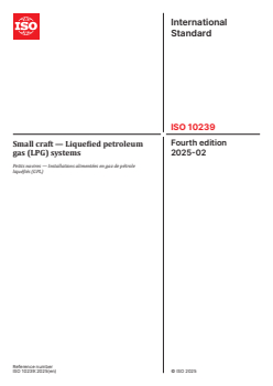 ISO 10239:2025 - Small craft — Liquefied petroleum gas (LPG) systems
Released:19. 02. 2025 - Page 1 preview