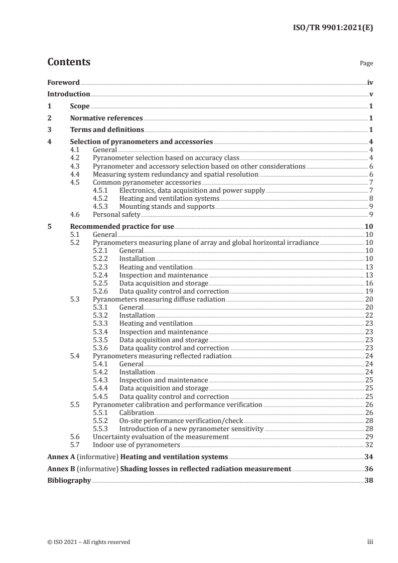 ISO/TR 9901:2021 - Solar energy — Pyranometers — Recommended practice for use
Released:8/13/2021