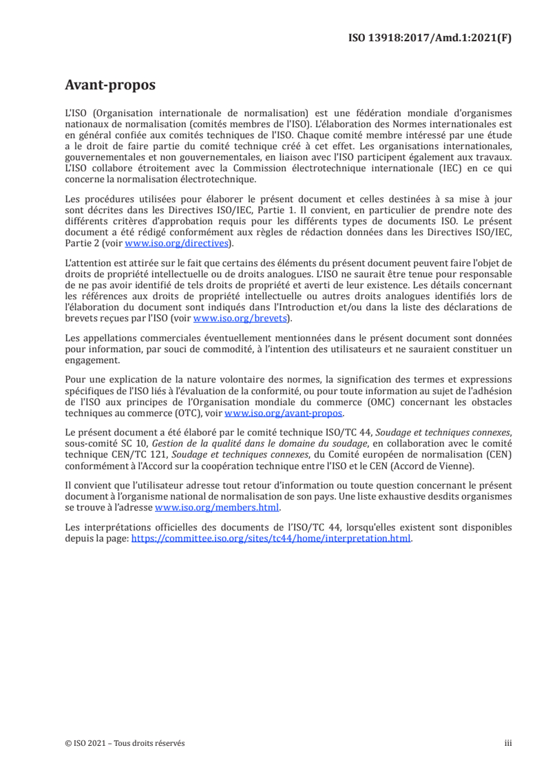 ISO 13918:2017/Amd 1:2021 - Soudage — Goujons et bagues céramiques pour le soudage à l'arc des goujons — Amendement 1
Released:9/7/2021