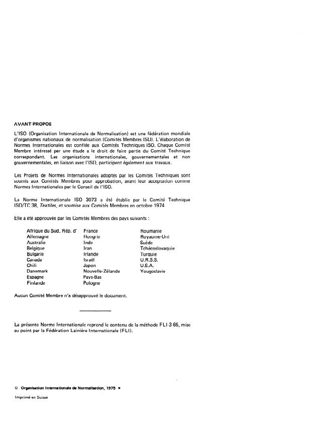 ISO 3073:1975 ISO 3073:1975 - Laine -- Détermination de l'acidité - Page 2 preview