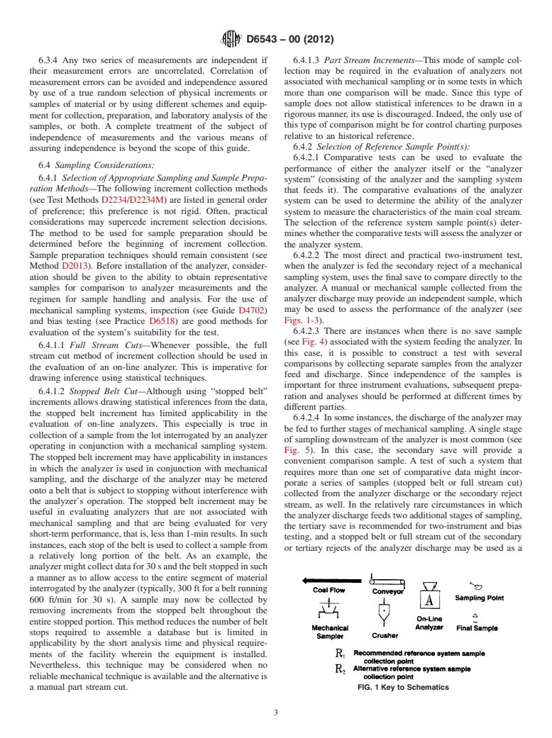 ASTM D6543-00(2012) - Standard Guide to  the Evaluation of Measurements Made by On-Line Coal Analyzers