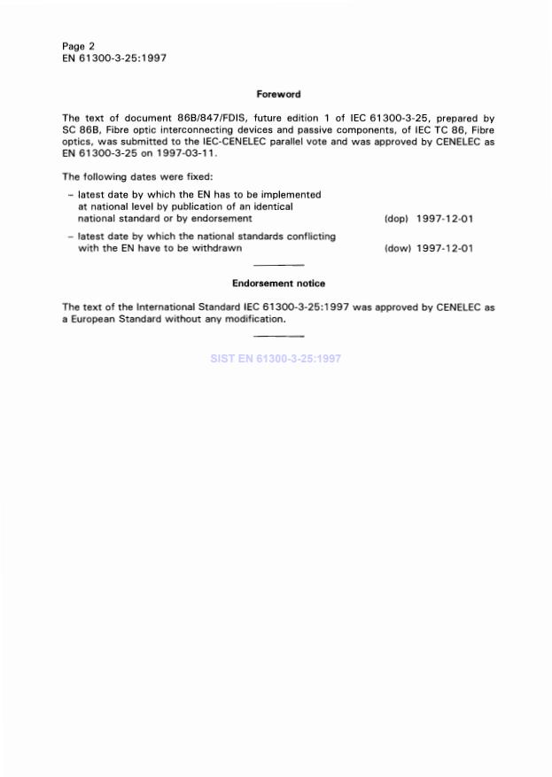 EN 61300-3-25:1997 EN 61300-3-25:1997 - Page 4 preview