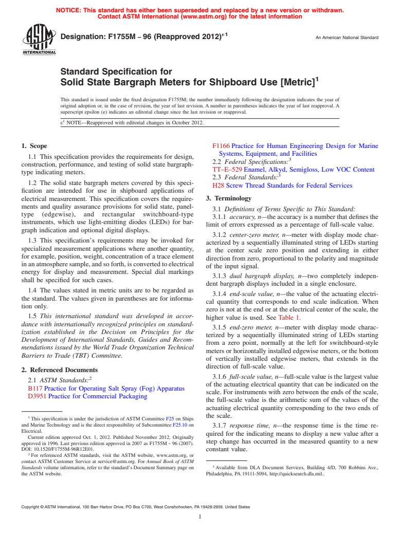 ASTM F1755M-96(2012)e1 - Standard Specification for Solid State Bargraph Meters for Shipboard Use [Metric]