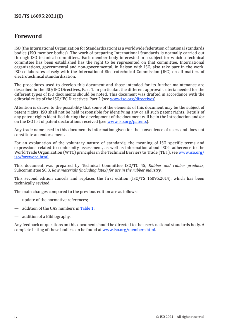 ISO/TS 16095:2021 ISO/TS 16095:2021 - Reclaimed rubber derived from products containing mainly natural rubber — Evaluation procedure
Released:27. 07. 2021 - Page 4 preview