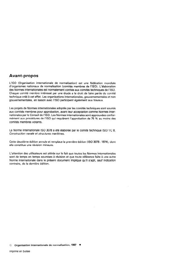 ISO 3078:1987 ISO 3078:1987 - Construction navale -- Treuils de charge - Page 2 preview