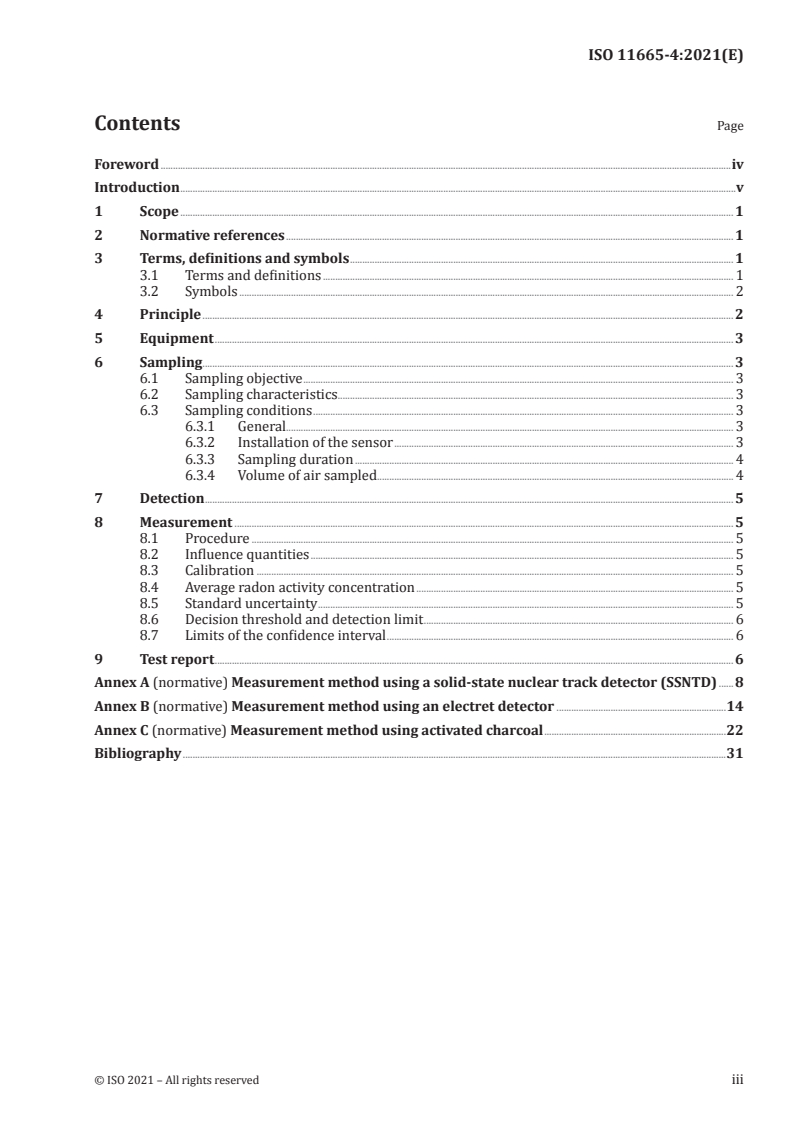 ISO 11665-4:2021 ISO 11665-4:2021 - Measurement of radioactivity in the environment — Air: radon-222 — Part 4: Integrated measurement method for determining average activity concentration using passive sampling and delayed analysis
Released:3/26/2021