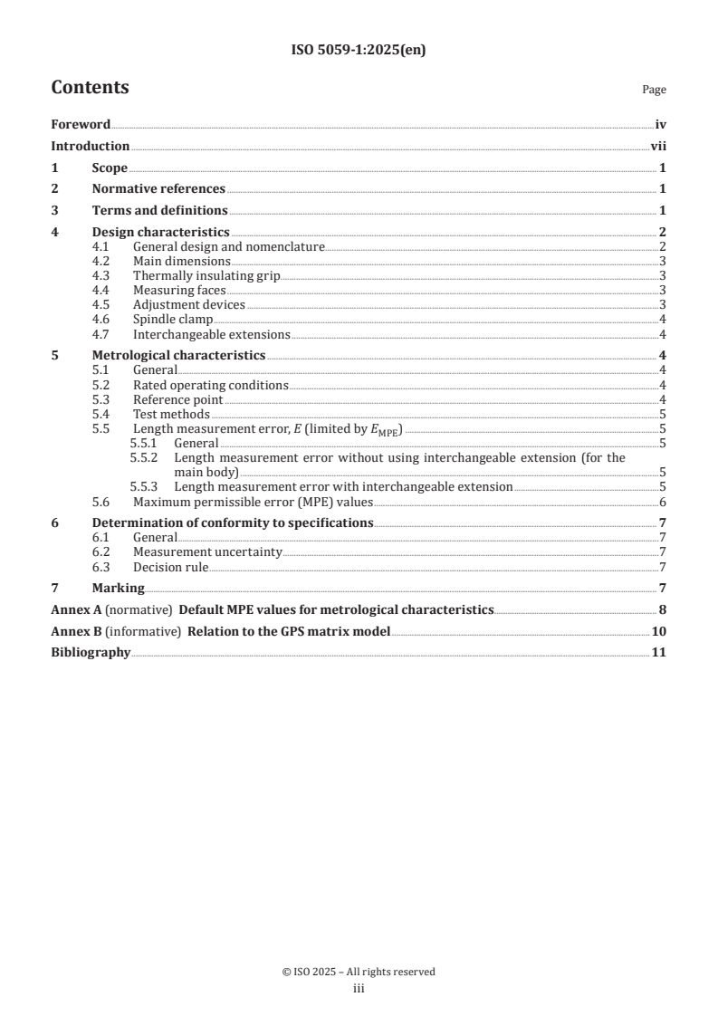 ISO 5059-1:2025 - Geometrical product specifications (GPS) — Dimensional measuring equipment — Part 1: Design and metrological characteristics of two-point inside micrometers
Released:29. 04. 2025