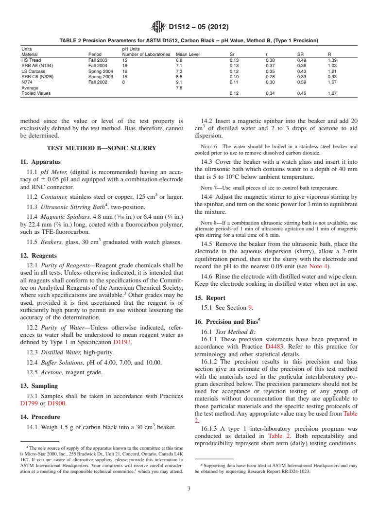 ASTM D1512-05(2012) - Standard Test Methods for  Carbon Black&mdash;pH Value