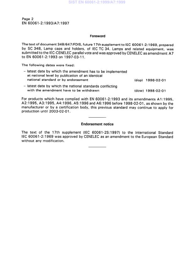 EN 60061-2:1993/A7:1997 EN 60061-2:1999/A7:1999 - Page 4 preview