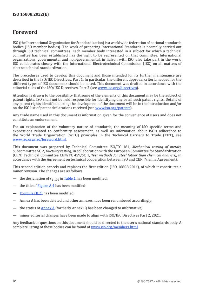 ISO 16808:2022 ISO 16808:2022 - Metallic materials — Sheet and strip — Determination of biaxial stress-strain curve by means of bulge test with optical measuring systems
Released:5/10/2022 - Page 4 preview
