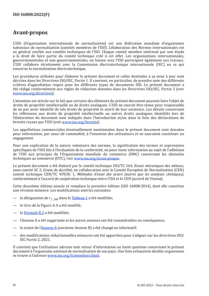 ISO 16808:2022 ISO 16808:2022 - Metallic materials — Sheet and strip — Determination of biaxial stress-strain curve by means of bulge test with optical measuring systems
Released:5/10/2022 - Page 4 preview
