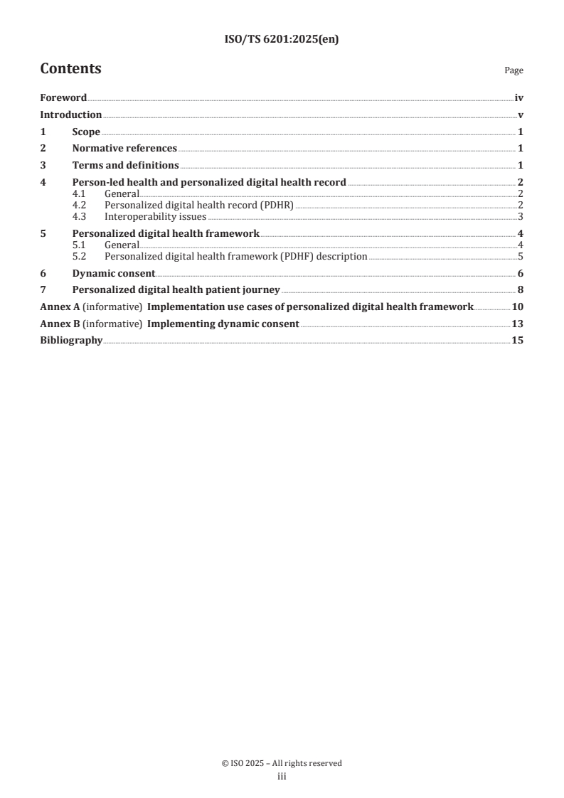 ISO/TS 6201:2025 - Health informatics — Personalized digital health framework
Released:14. 02. 2025